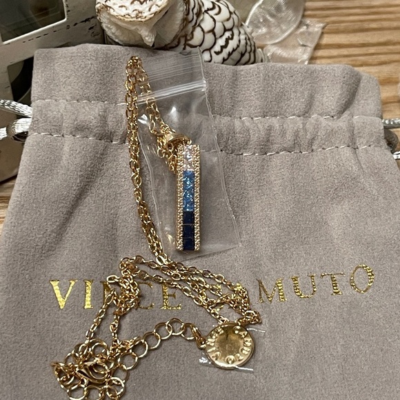 VINCE CAMUTO Blue Ombré CZ Necklace - Picture 3 of 12